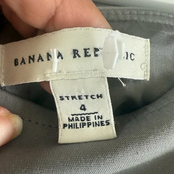 Banana Republic Women’s light Gray pencil skirt size 4 stretch - Picture 4 of 4